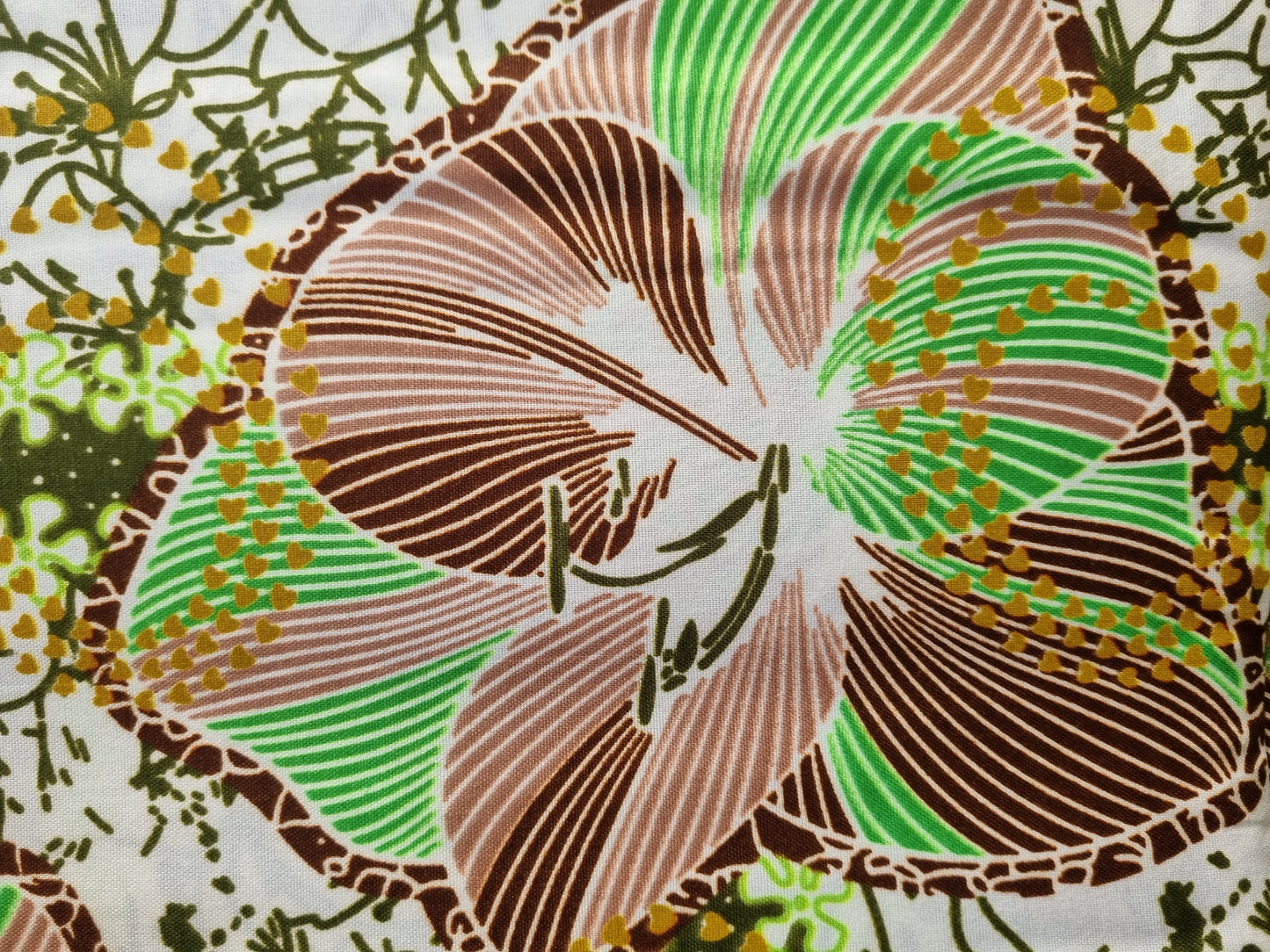 African Ankara Wax Print Fabric - Savanna Petals