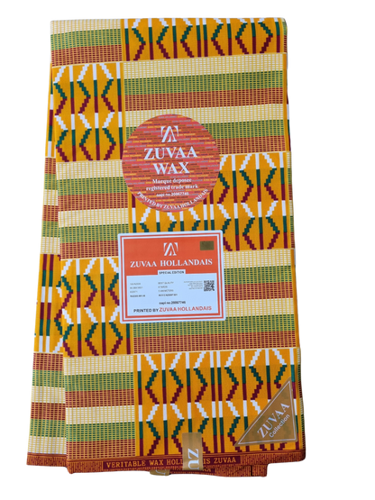 African Ankara Wax Print Fabric - Golden Grace