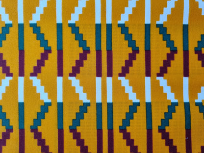 African Ankara Wax Print Fabric - Golden Grace