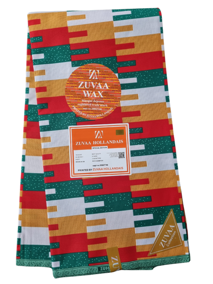 African Kente Wax Print Fabric - Empress Weave