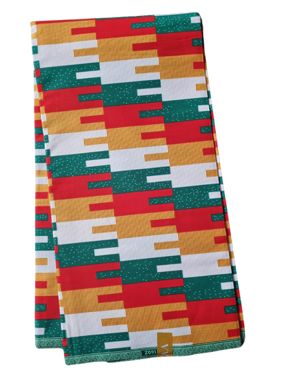 African Kente Wax Print Fabric - Empress Weave