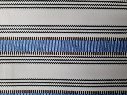 African Ankara Wax Print Fabric - Safira Stripes