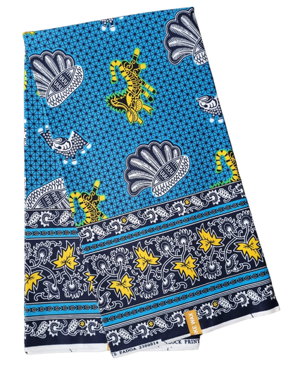 African Ankara Wax Print Fabric - Serene Majesty