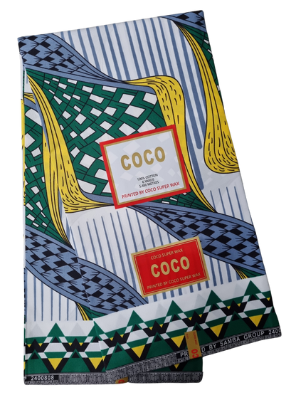 African Ankara Wax Print Fabric - Ajuba Royale
