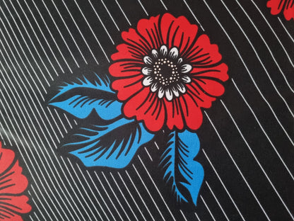 African Ankara Wax Print Fabric - Oni Blossom