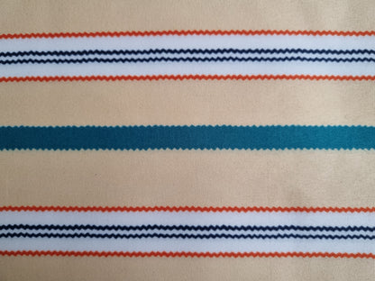 African Ankara Wax Print Fabric - Obaako Stripes