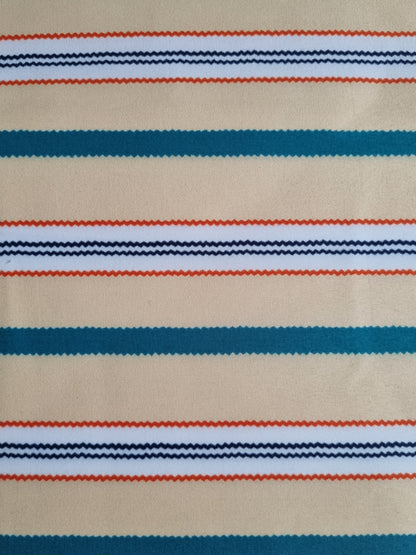 African Ankara Wax Print Fabric - Obaako Stripes