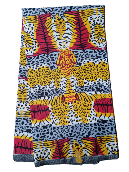 African Ankara Wax Print Fabric - Savanna Hunter