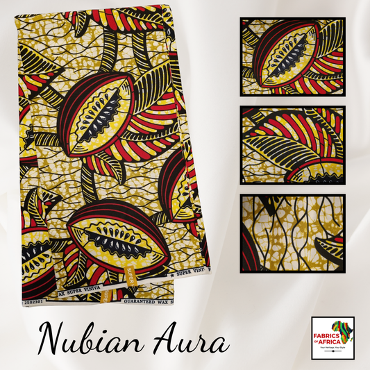 African Ankara Wax Print Fabric - Nubian Aura