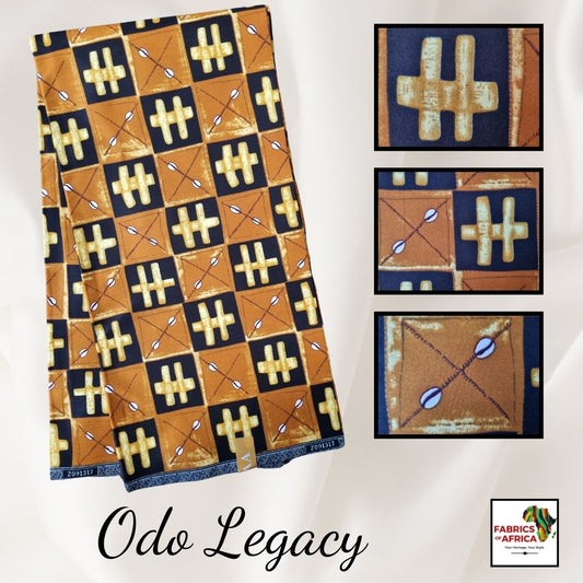 African Kente Wax Print Fabric - Odo Legacy