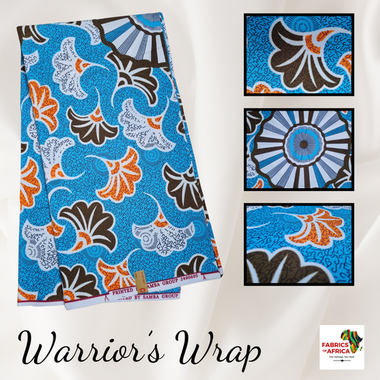 African Ankara Wax Print Fabric - Warrior's Wrap
