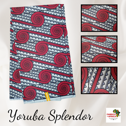 African Ankara Wax Print Fabric - Yoruba Splendor