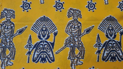 African Kente Print Fabric - Wise Wisdoms