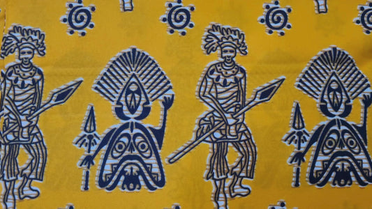 African Kente Print Fabric - Wise Wisdoms