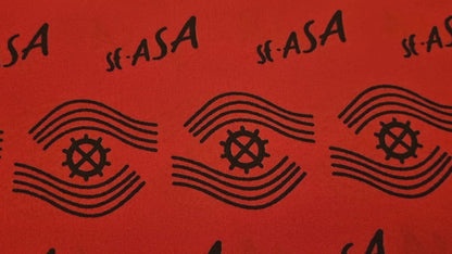African Ankara Wax Print Fabric - Crimson Wisdom